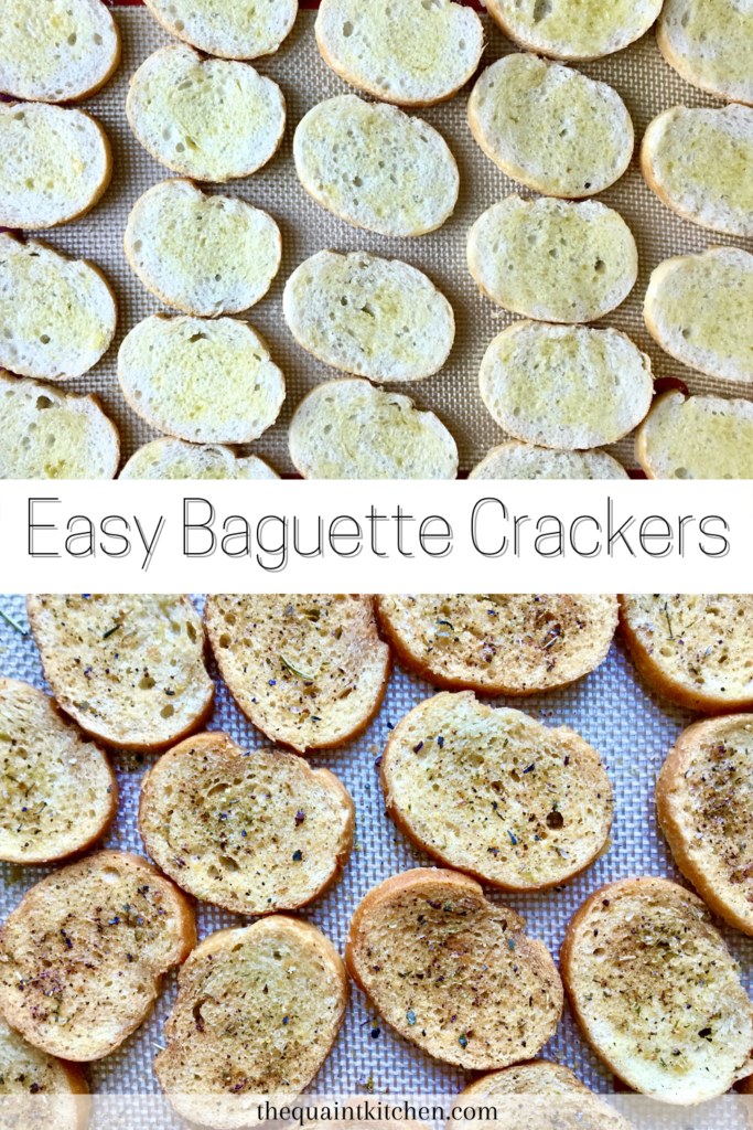 Easy Baguette Crackers