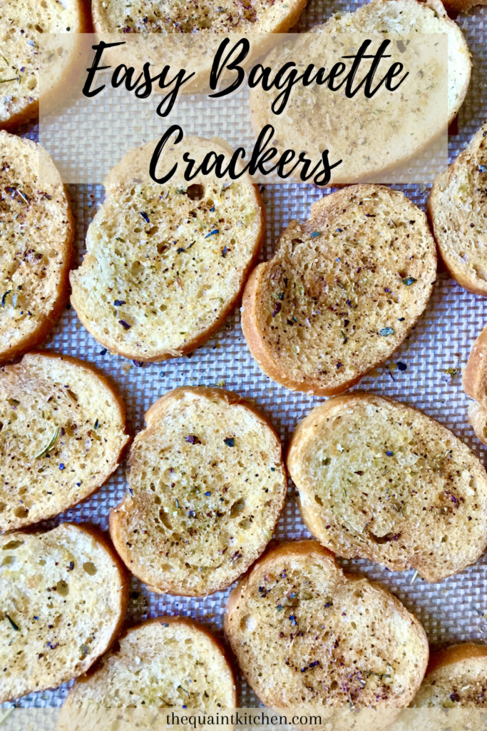 Easy Baguette Crackers