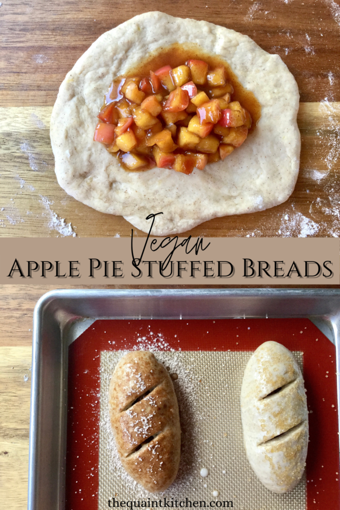 Vegan apple pie breads