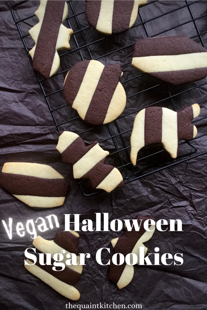 Vegan halloween sugar cookies