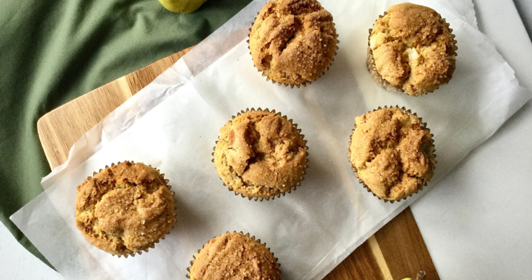 Vegan Ginger-Pear Muffins
