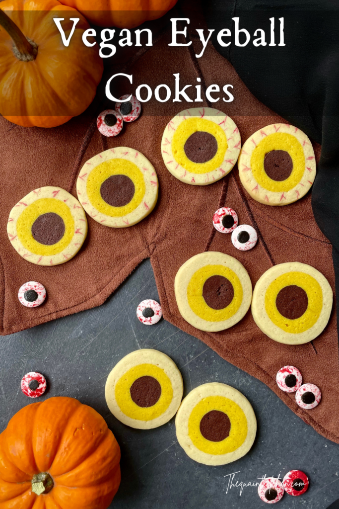 Vegan eyeball cookies