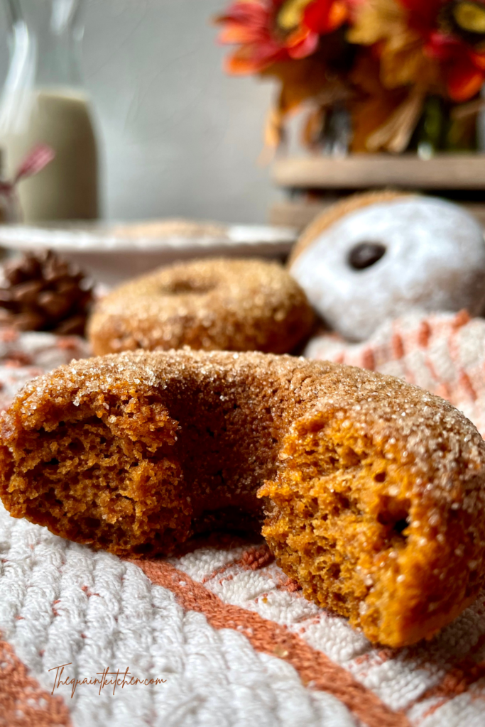 Vegan baked molasses donuts