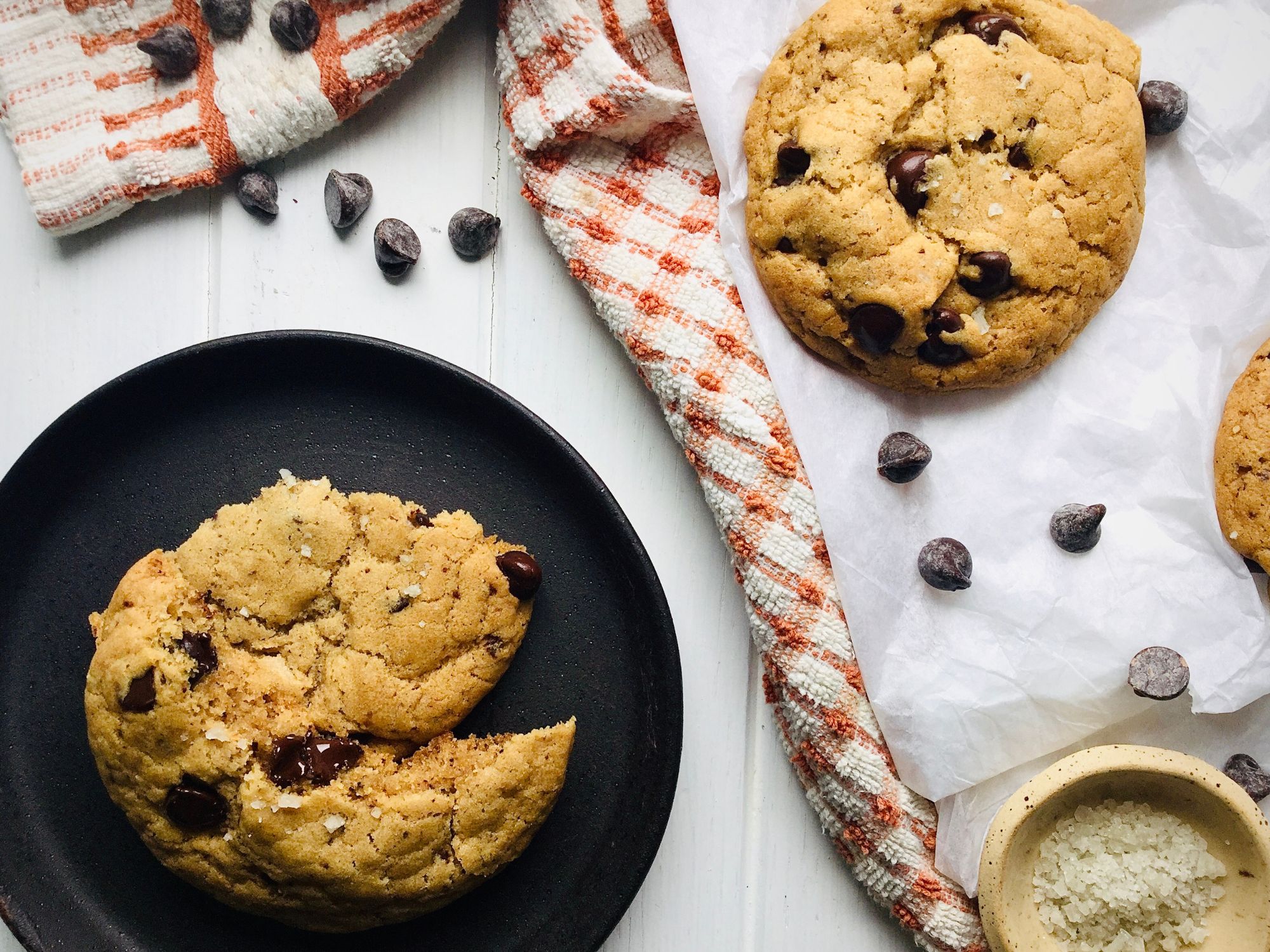 Vegan Chocolate Chip Cookies - The Quaint Kitchen