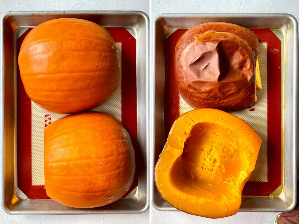 Roasting a pumpkin