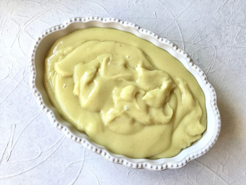 The finished pastry cream